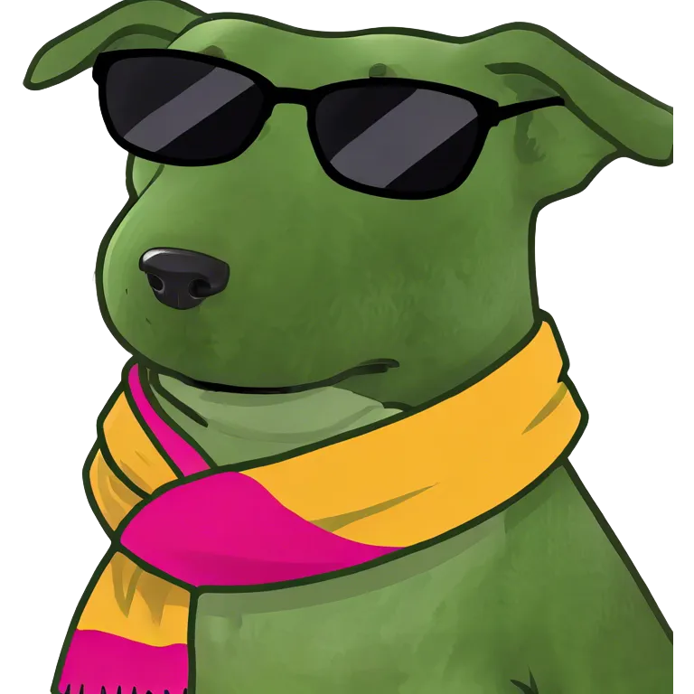 Dog wearing sunglasses  emoji