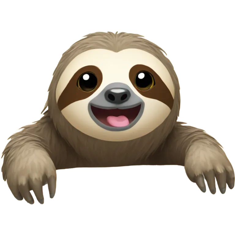 Sloth on the beach  emoji