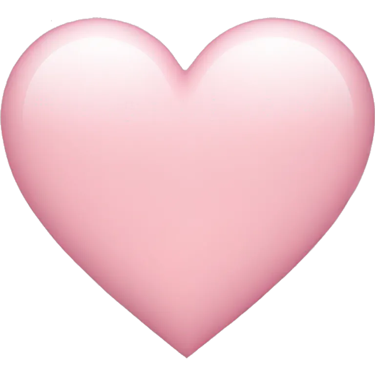 Light pink heart  emoji
