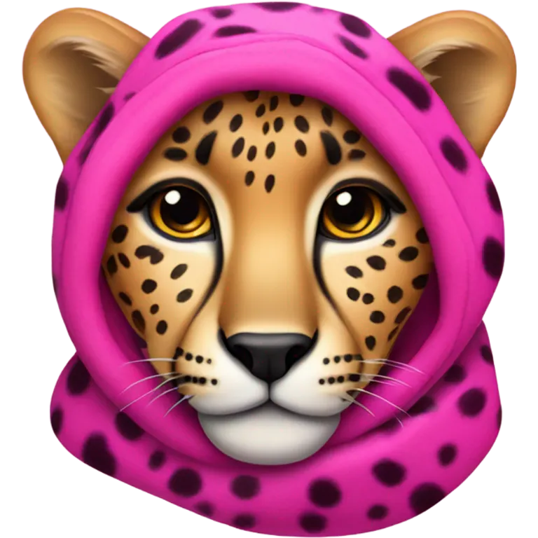 pink cheetah emoji