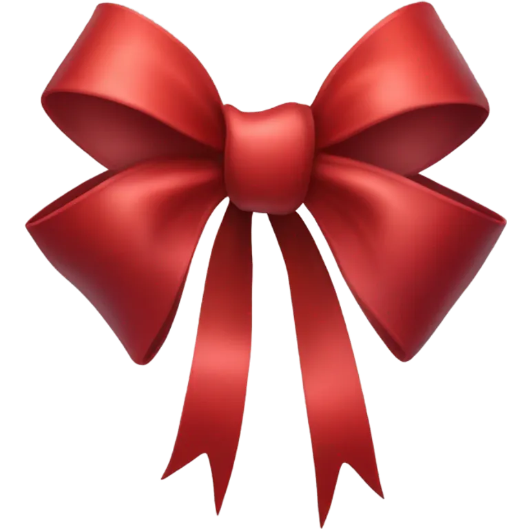 Red bow emoji