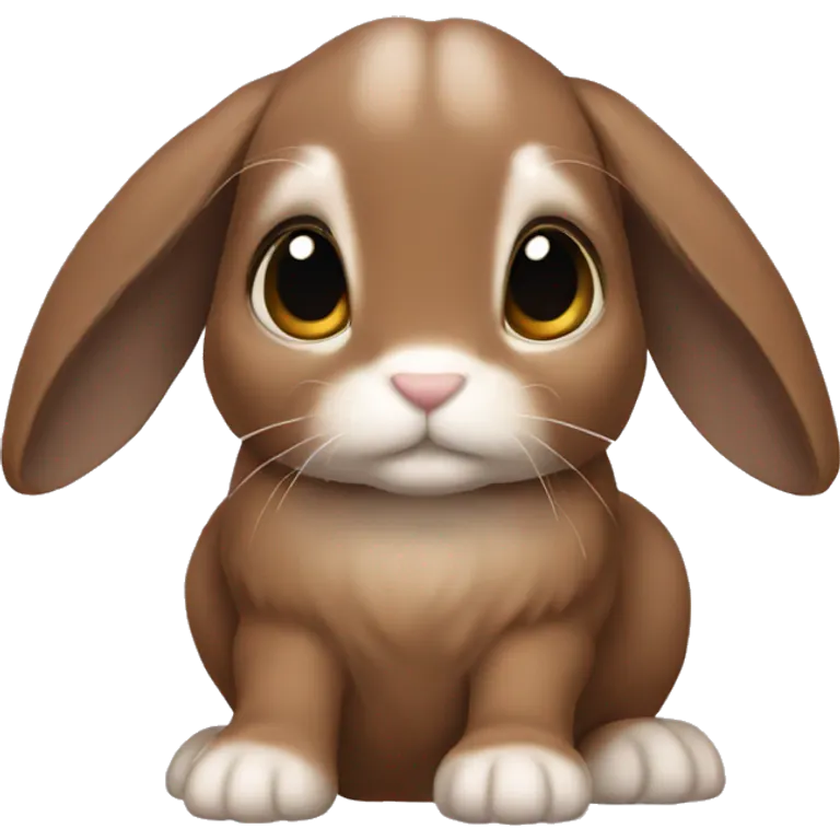 brown lop eared bunny  emoji