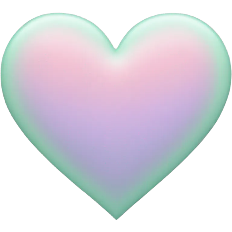 Pastel heart emoji