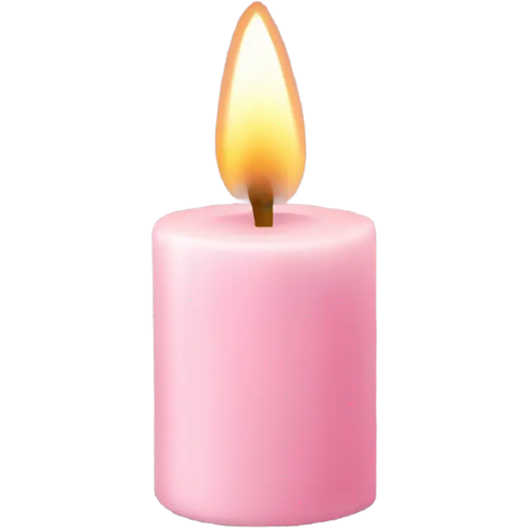 light pink candle emoji
