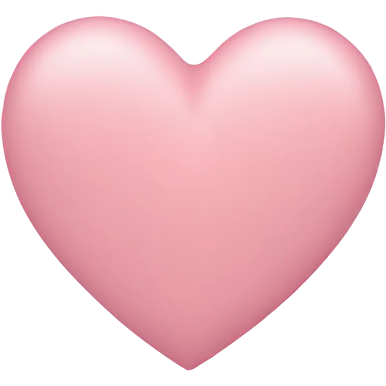 pastel pink heart emoji