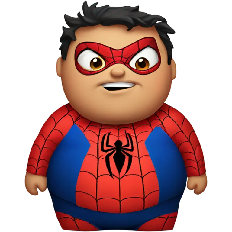 Fat fat fat spiderman emoji