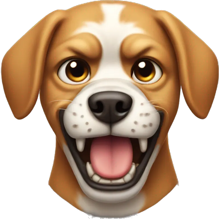 Angry dog emoji