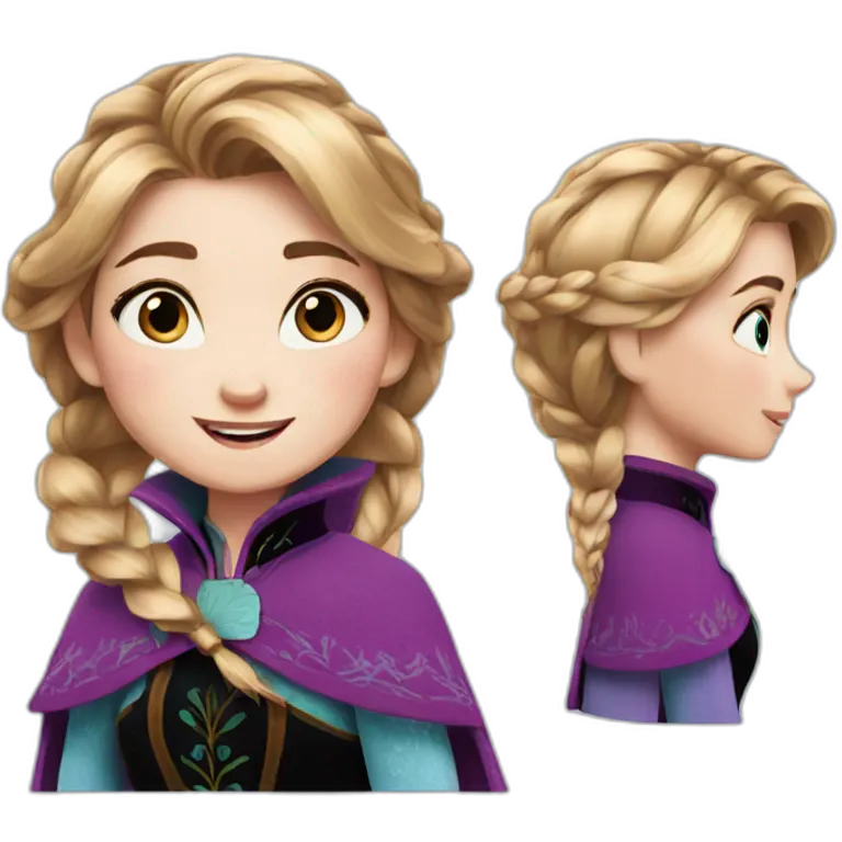 Anna from frozen emoji