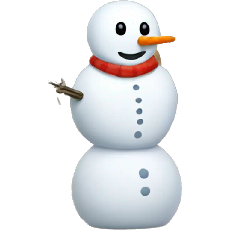 snowman standing next to saguaro cactus emoji