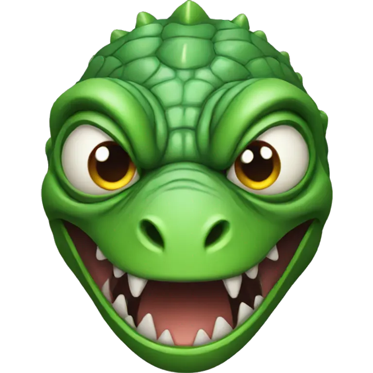 angry humanoid lizard face emoji