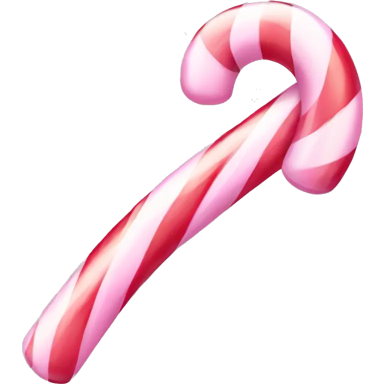 Light Pink candy cane emoji