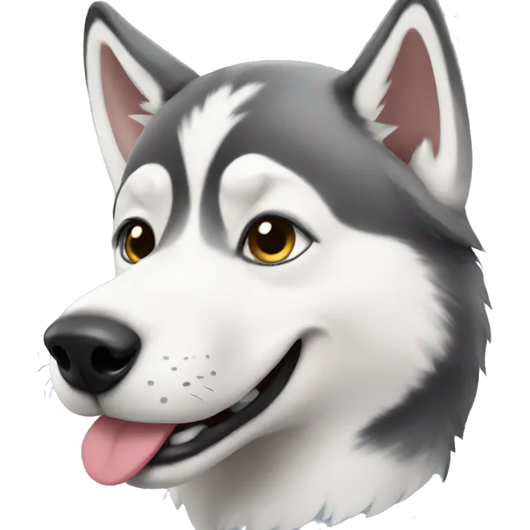 Cute husky emoji