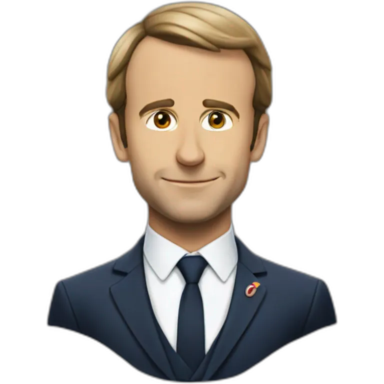 Macron dans un cercueil emoji