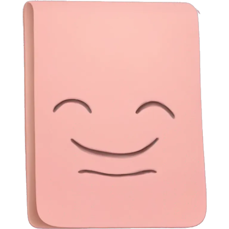 Light pink notepad emoji