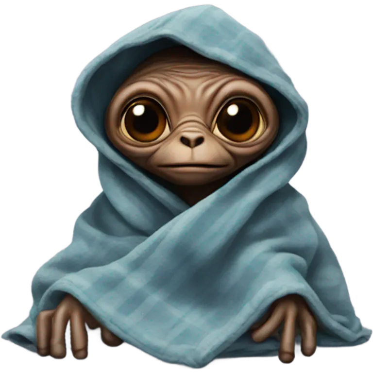 E.T. In blanket  emoji