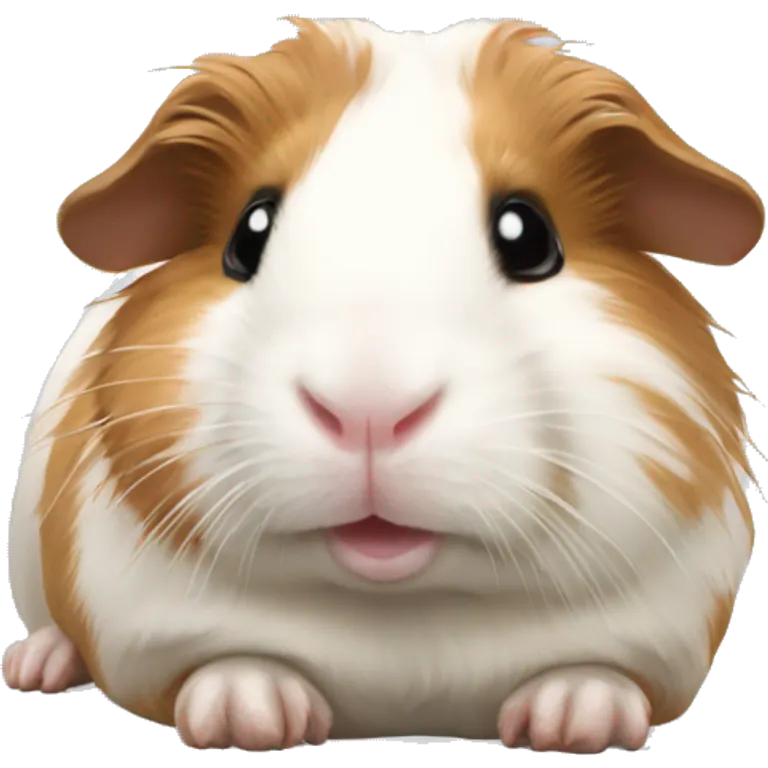 Guineapig laying down very cute but realistic emoji