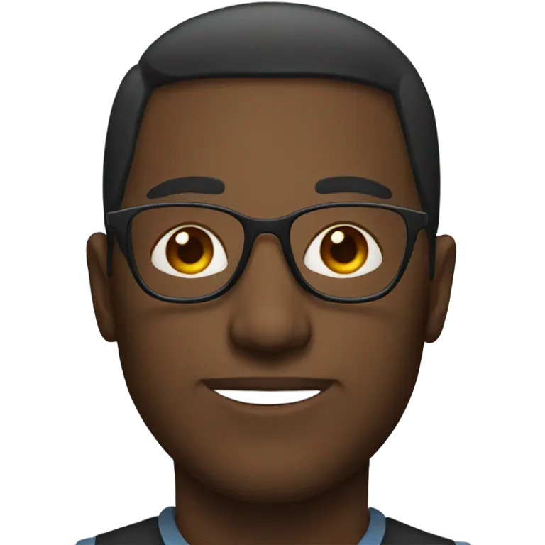male portrait with glasses emoji