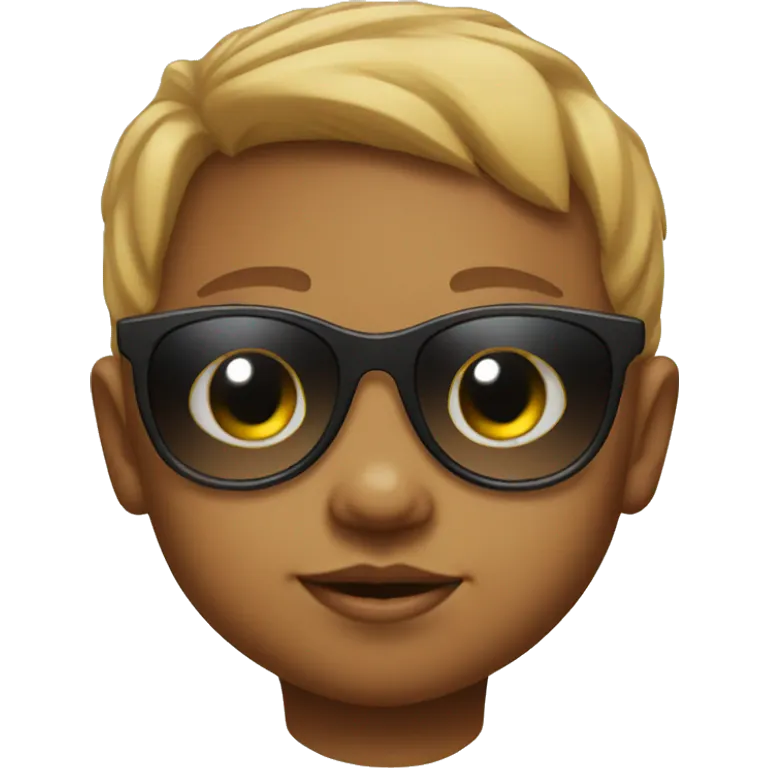 Baby wearing sunglasses emoji