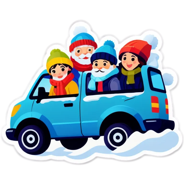 A group that drives Shido in the winter emoji