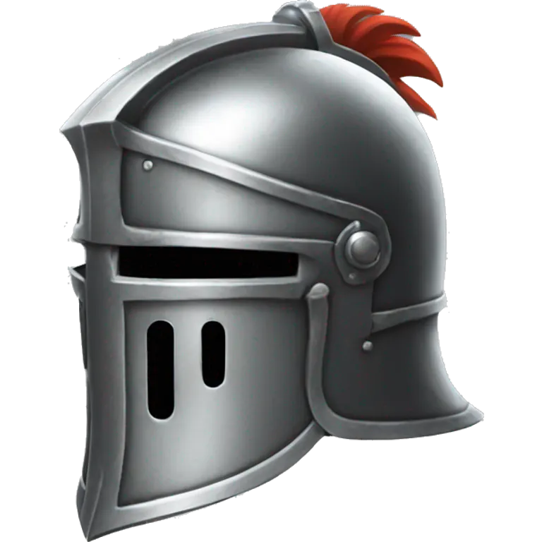 metal knight helmet with visor emoji