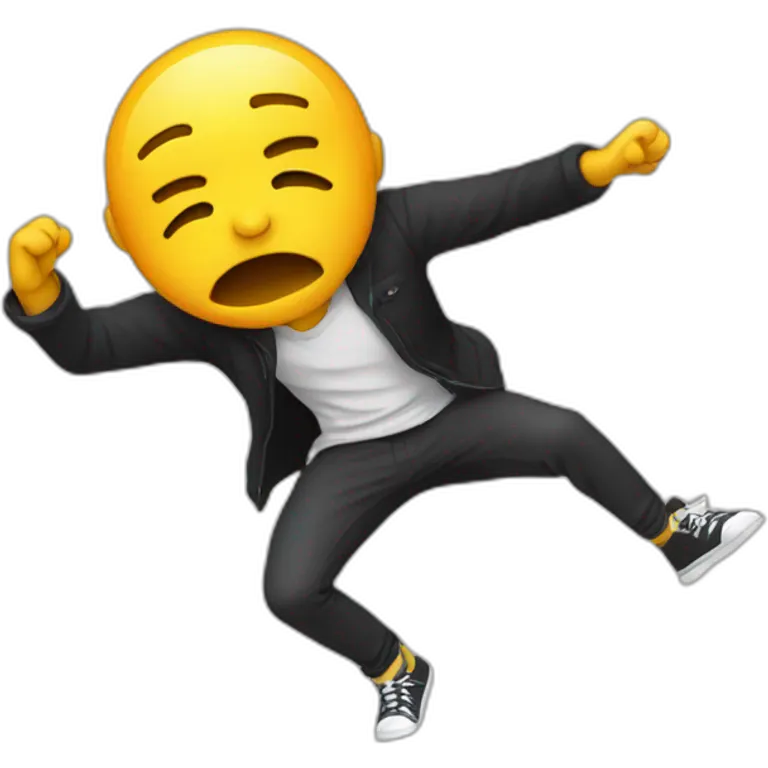 Personne qui fait le dab emoji