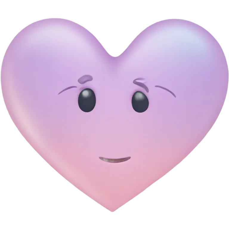 Pastel heart emoji