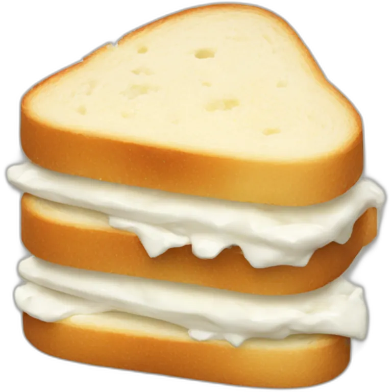 Cream cheese sandwich emoji