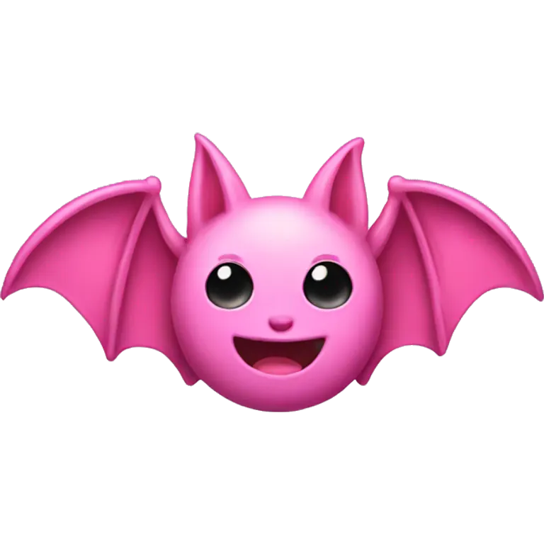 Pink bat  emoji