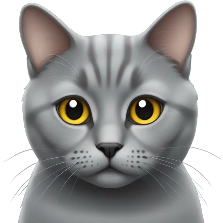 gray british cat emoji