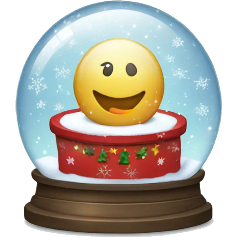 Christmas snowglobe emoji