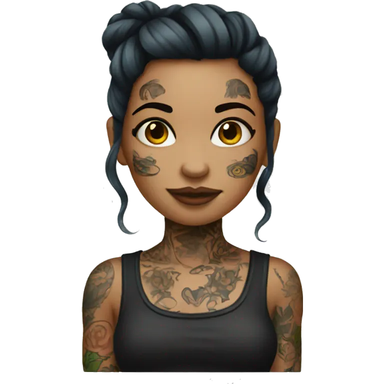Tattooed girl emoji