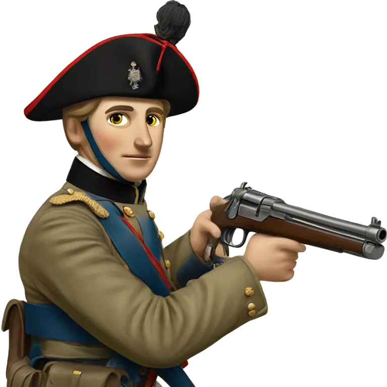 british soldier with gun 19 century emoji