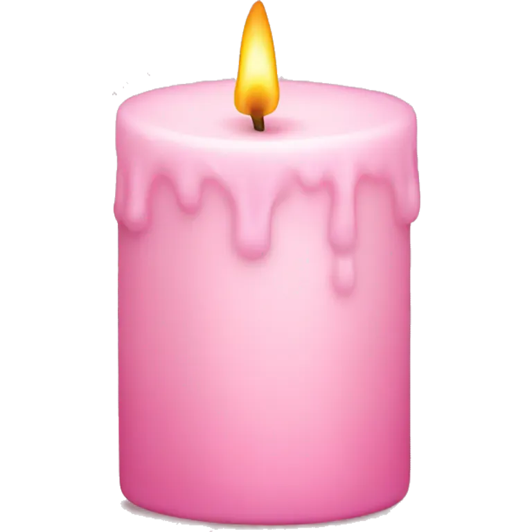 Light pink candle emoji