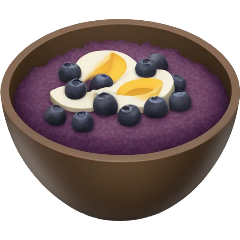 Acai bowl emoji