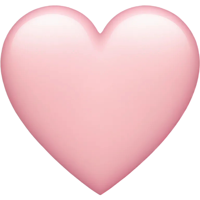 pastel pink heart emoji