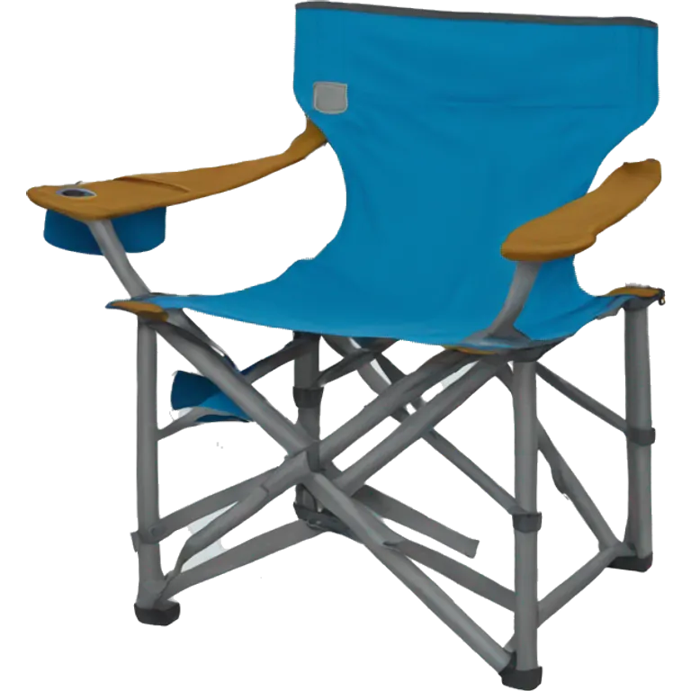 Blue camping chair emoji