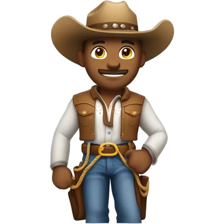 Shirtless cowboy emoji