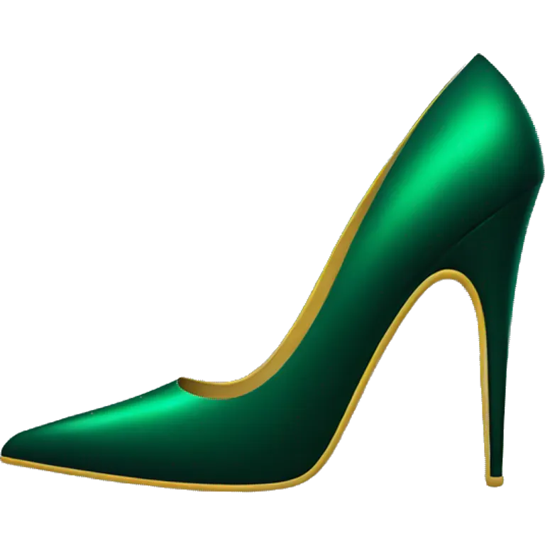 Dark green stiletto  emoji