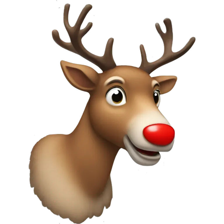 Red Nosed Reindeer emoji