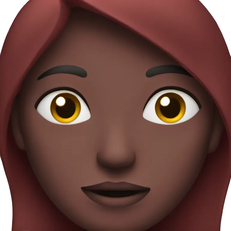 Dark red emoji