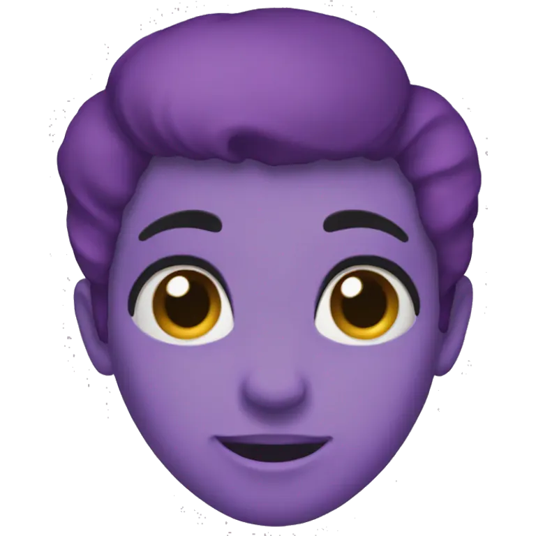 Making love emojie with purple colour emoji