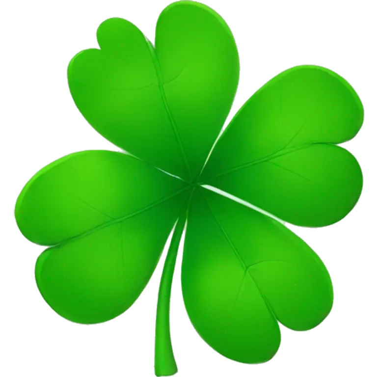 four-leaf clover emoji