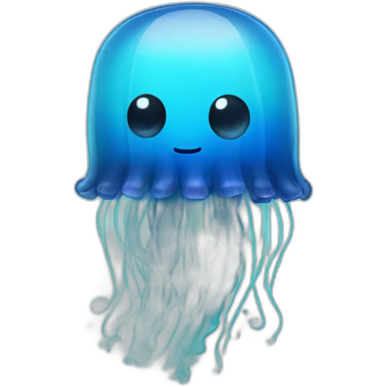blue bottle jellyfish emoji