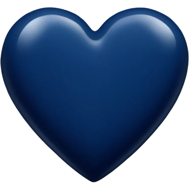 navy blue heart emoji