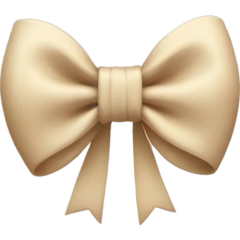 Bow beige emoji