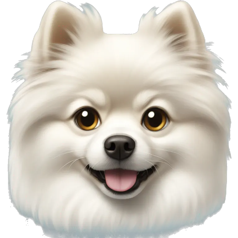 White Pomerania  emoji