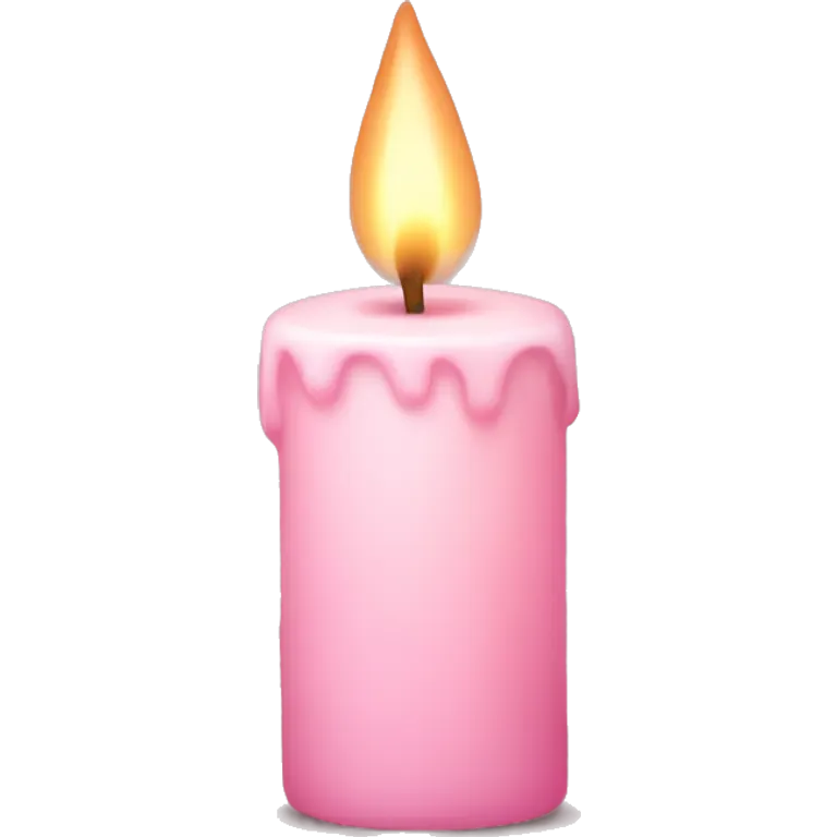 light pink candle emoji