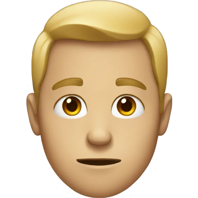 Boring face emoji