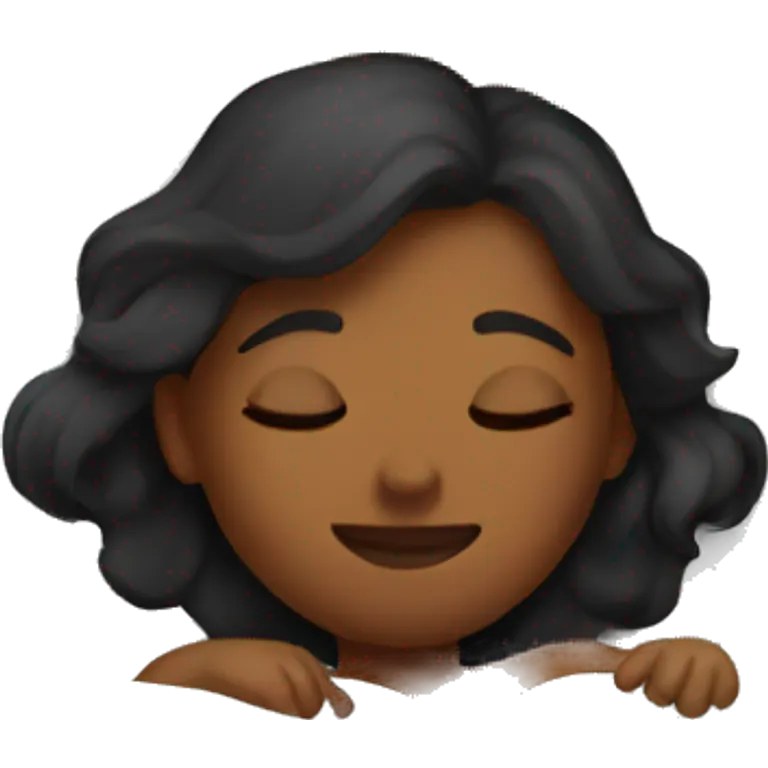 girl in bed sleeping emoji