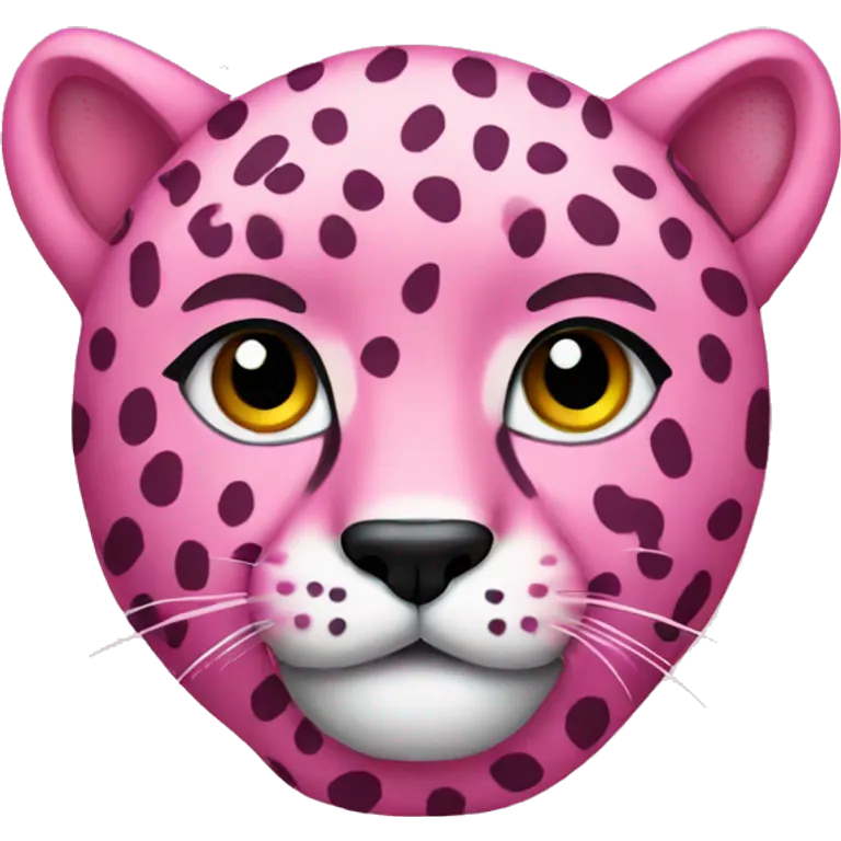 Pink cheetah  emoji